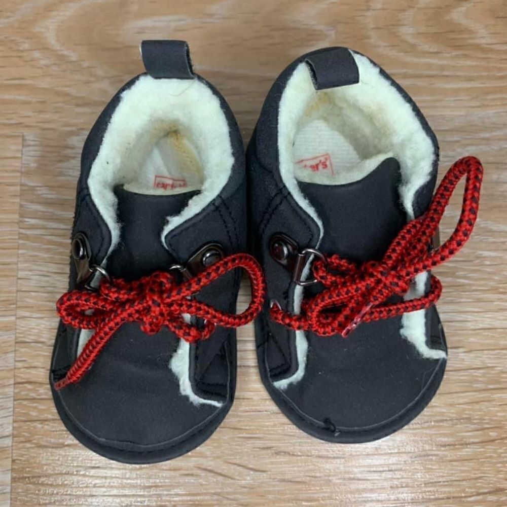 Carter’s 0-3 Months Fall/Winter Baby Boy Black Boots - Picture 6 of 9